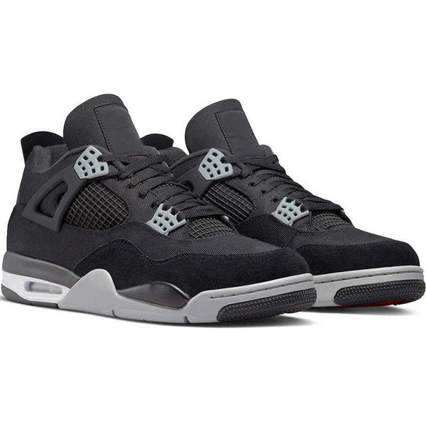 

basketball shoe 4s military black blank canvas university blue white cement sail back cat mens trainer sports sneakers