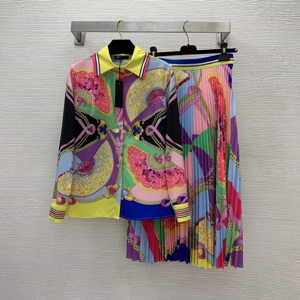 

2022 new autumn milan runway two piece dress brand same style skirts designer women's suits 0903-08, White