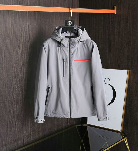 

spring and summer men's casual jacket fashion solid color hooded coat outdoor functional assault suit with badge european american bran, Black;brown