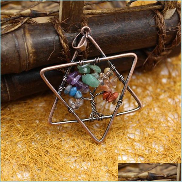 

pendant necklaces pendant necklaces natural crystal quartz stone necklace pendants 7 chakra energy pendum six astral gra yummyjewelry dhhyl, Silver