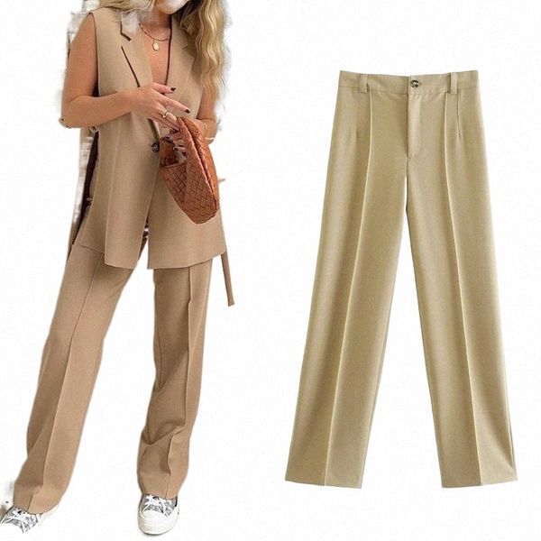 

women's pants & capris women's pants & capris women 2021 khaki high waist woman fashion straight leg baggy sets autumn streetwear, Black;white