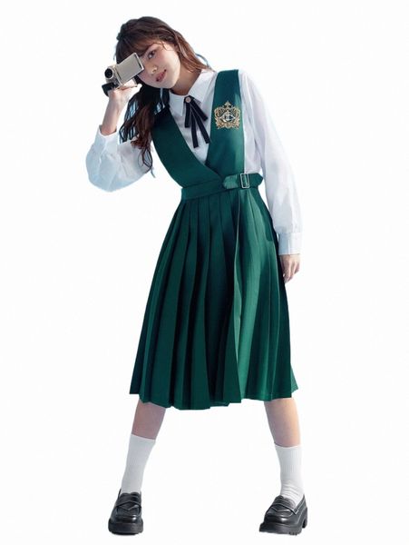 

casual dresses romwe anime solid pleated pinafore skirt r68m#, Black;gray