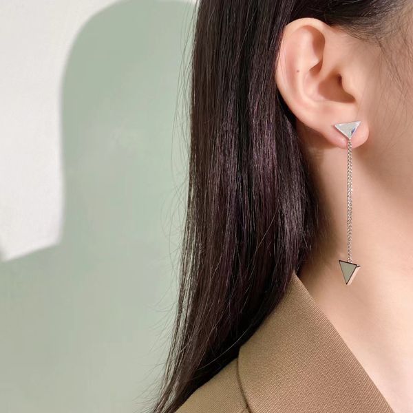 

luxury designer studs earrings titanium steel earrings for women exquisite simple fashion women's earings gifts earring elegant vintage, Golden;silver