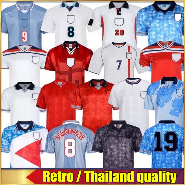 

classic 2002 1996 2008 retro soccer jerseys blackout kits beckham long sleeve gascoigne owen gerrard 1989 1990 football shirt barnes camiset, Black;yellow
