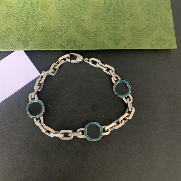 

unique design fashion letter belt snap bracelet green enamel silver plated vintage bracelet supply nrj273l, Golden;silver