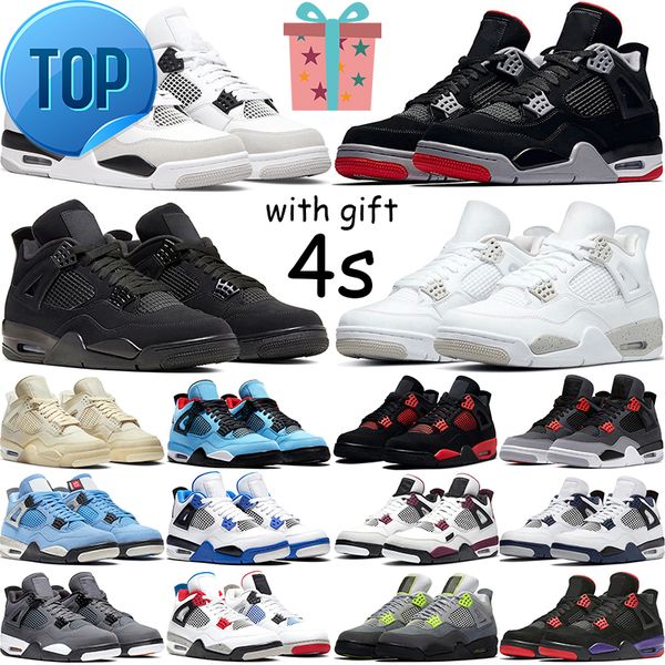 

boots shoe 4 retro basketball shoes military black cat 4s men women stage haze sail university blue infrared red thunder white oreo royalty