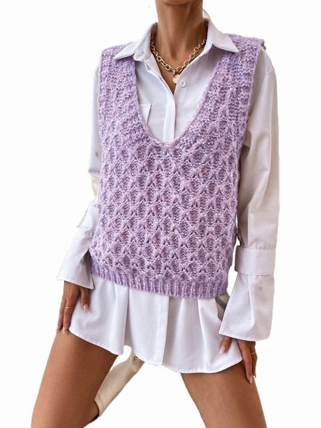

women's sweaters textured knit sweater vest without shirt d75g#, White;black
