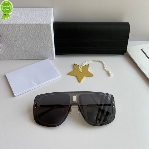 

designer brand sunglasses 2022 new luxury digner mens for women conjoined lens lar ge fashion summer eyewear outdoor uv400 protection sun gl, White;black