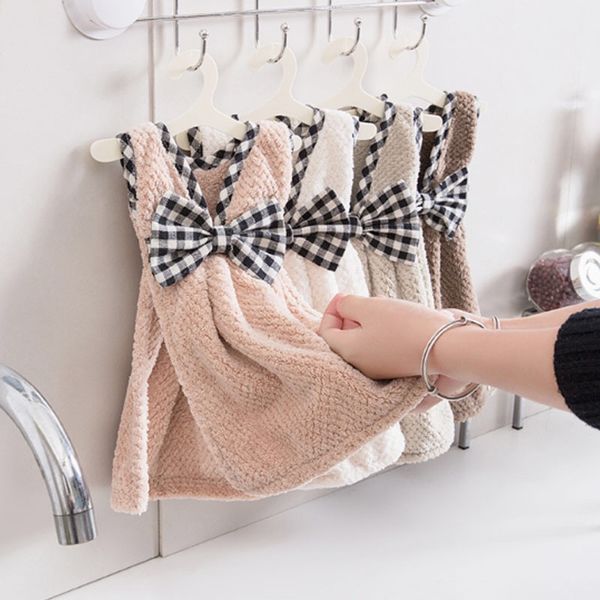 

soft hand towel cute mini dress shape handkerchief kitchen towels multifunctional hanging microfiber towels 1223018