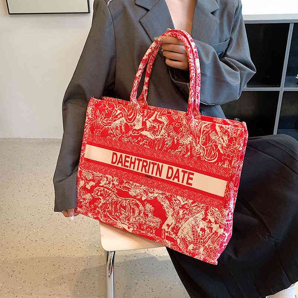 

messenger bags nylon cloth large capacity portable tote bag women's 2022 new printed letter shoulder handbags