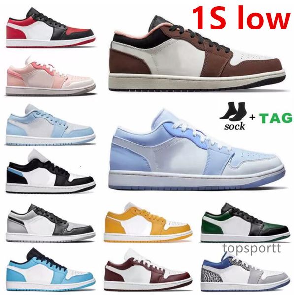 

jumpman 1 dunks 1s low basketball shoes for men women 1s white camo reverse dark mocha fragment unc wolf grey black bred toe mens trainers s