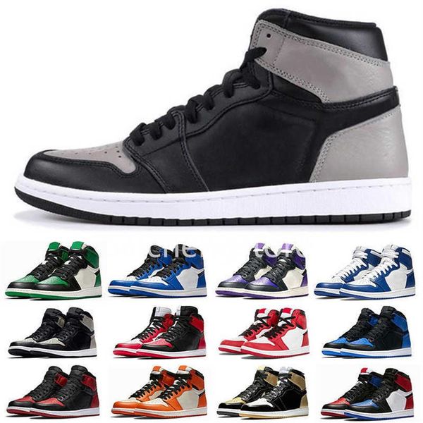 

2021 1 basketball shoes banned high x og 3 black toe white red black men chicago red royal blue sports sneakers size 7-13275s