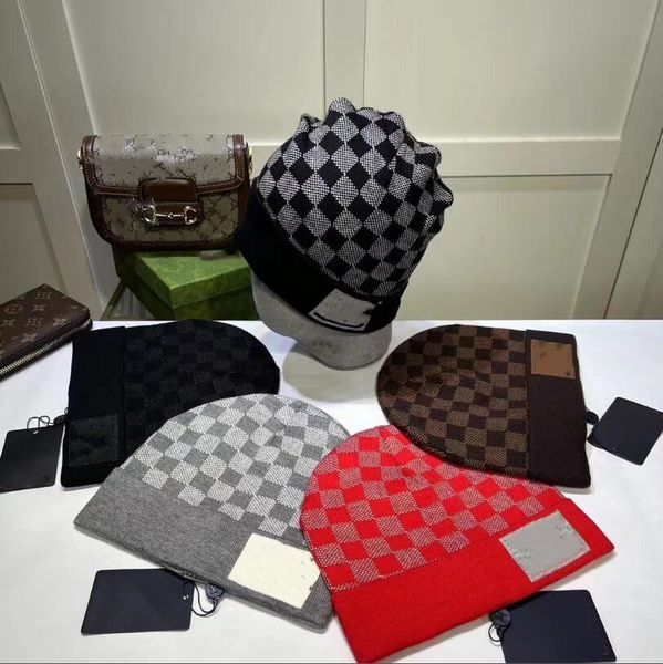 

designer beanie luxury hat cap knitted hat skull winter cashmere letters casual outdoor bonnet knit hats 0061, Blue;gray