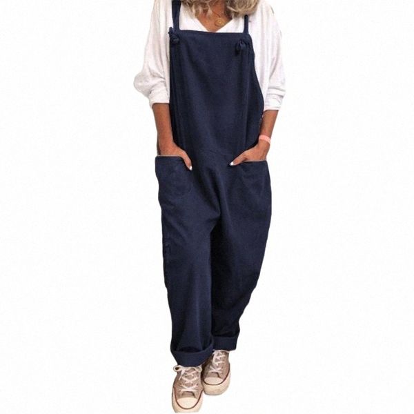 

women's pants & capris women plus size overalls casual loose dungarees romper baggy playsuit jumpsuit sportswear club outfits for cloth, Black;white