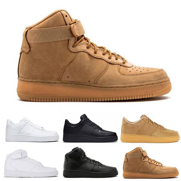 

classical shoes one men women run 1 black sport sneakers casual skateboard trainers size 36-46217z, Black;brown