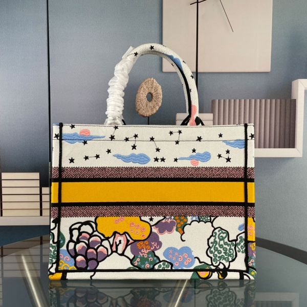 

luxury handbags designer high bags quality embroidered shopping practical style crossbody totes spacious interior