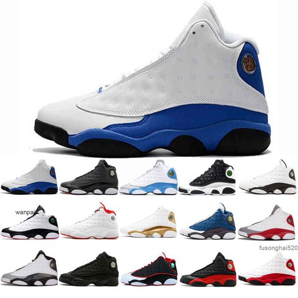 

original 13 13s basketball shoes jumpman men women dark powder blue court purple reverse bred xiii red flint black cat sports sneakers