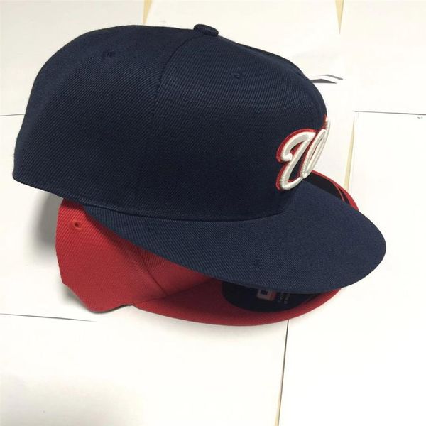 

nationals w letter baseball caps bone casquette hip hop for men women gorras chapeu fitted hats292o, Blue;gray