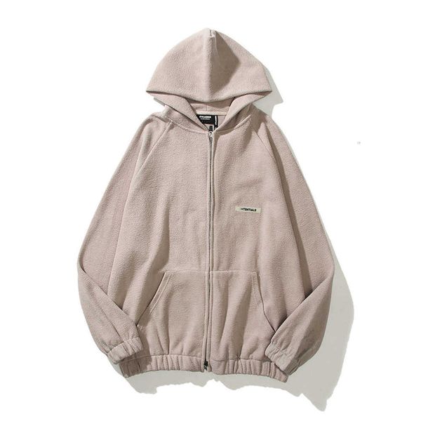 

men's hoodies sweatshirts brand designer fashion ess-entials hoodie mannen vrouwen hoge kwaliteit zevende seizoen brieven rits hooded, Black