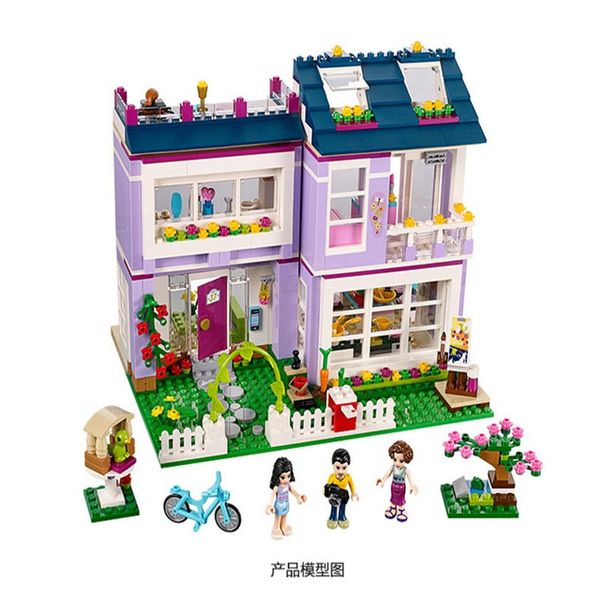 

compatible with 41095 friends emma's house building blocks emma mia figure educational toys for children girl234n
