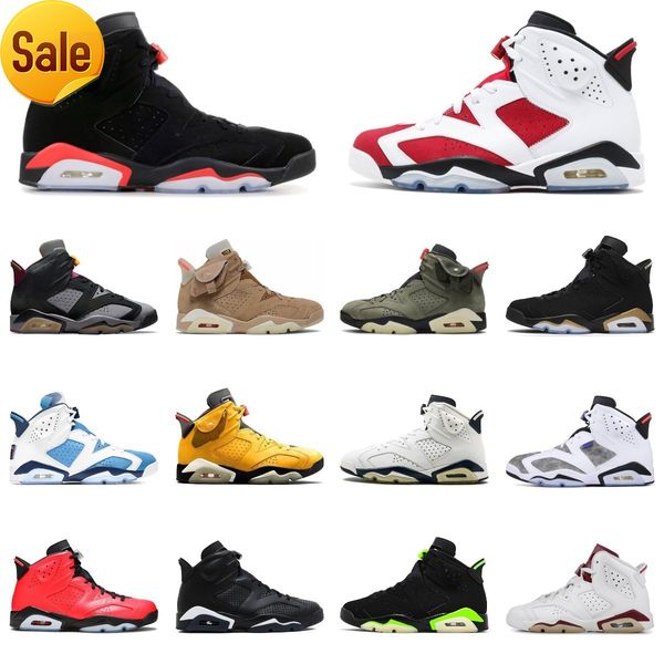 

boots sports 2023 new 6 6s mens basketball shoes sneaker university blue bordeaux electric green cactus dmp infrared white barely rose hare