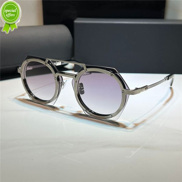 

designer brand sunglasses summer sunglass for men and women 006 anti-ultraviolet retro plate fashion glass random box h006, White;black