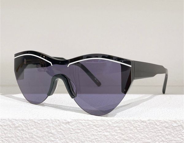 

fashion designer 0004 sunglasses for mens and women trendy colorful cat eye half rimmed acetate sun glasses summer avant-garde style anti-ul, White;black