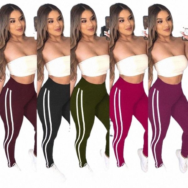 

women's pants & capris women sport pants side stripe casual sweatpants fashion streetwear long high waist gym joggers slim trousers fem, Black;white