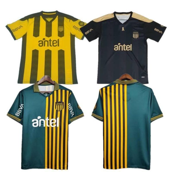 

college wear 2021 penarol soccer jersey #7 c.rodriguez special version shirt mens uruguay league short sleeve football uniform, Black