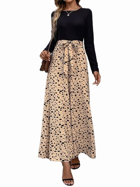 

women's jumpsuits & rompers dalmatian print wide leg belted jumpsuit m5dk#, Black;white