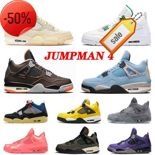 

boots jumpman 4 4s iv sail black cat bred basketball shoes 2022 green metallic starfish union noir men women trainers sneakers 36 -47