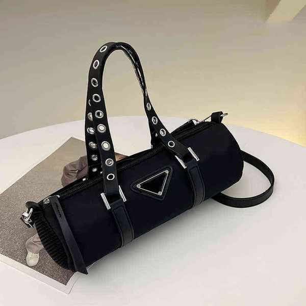 

shoulder bags fashion black hand women's summer 2022 new niche design cylinder high