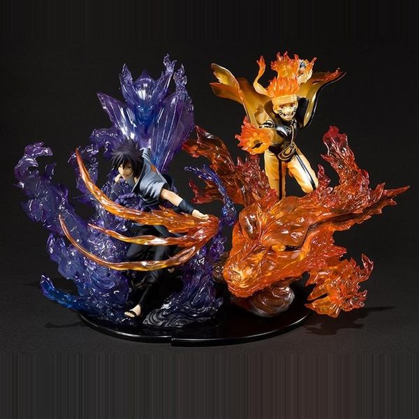 

anime naruto shippuden rikudousennin modo uzumaki naruto susanoo uchiha sasuke pvc action figure collectible model toy y200421249r