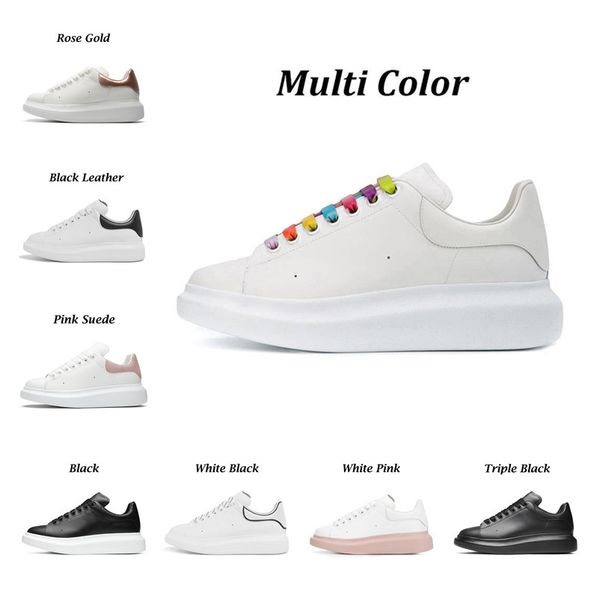 

oversized casual shoes 2022 designer logo genuine leather white black leather luxury velvet suede womens espadrilles trainers mens women fla