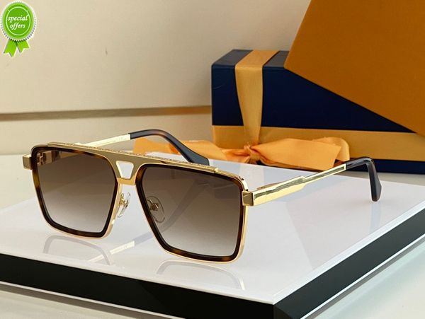 

designer brand sunglasses sunglass for men women summer 1585 style sunshade anti-ultraviolet retro plate plank frame random box, White;black
