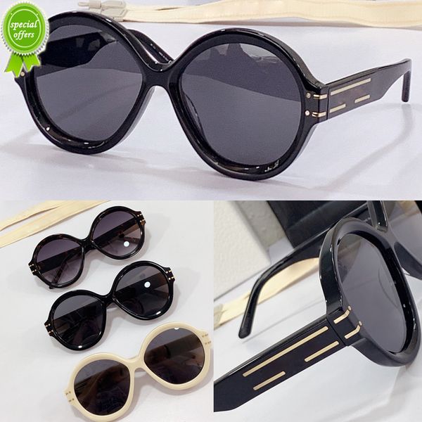 

designer brand sunglasses summer sunglass for men women signa-ture r1u style anti-ultraviolet retro plate round frame fashion eyeglass rando, White;black