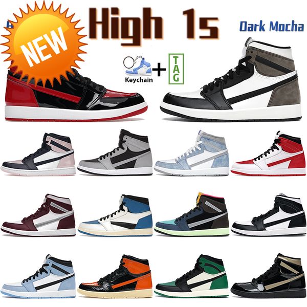 

outdoor boots high 1 basketball shoes bred patent 1s sneakers atmosphere shadow dark mocha hyper royal university blue chicago black white h