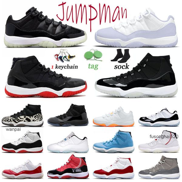 

jumpman 11 low basketball shoes 72-10 cherry space jam citrus pure violet men sneakers 11s legend blue cool grey concord bred