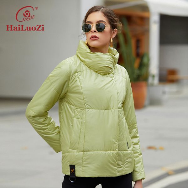 

womens down parkas hailuozi women jacket fashion diagonal zipper warm coat high collar casual female solid color elegant parkas 7852 220902, Black