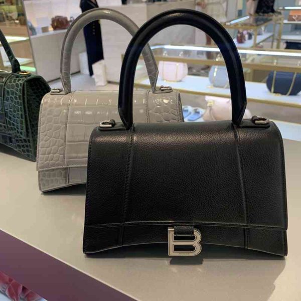 

r bags baleciga shoulder bag totes handbags fashion ladies bags new hourglass leather bag single shoulder handbag diagonal large capacity hi