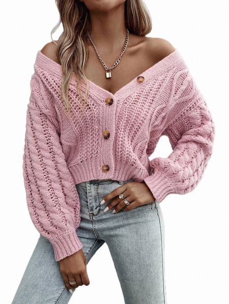 

women's sweaters cable knit drop shoulder cardigan 096e#, White;black