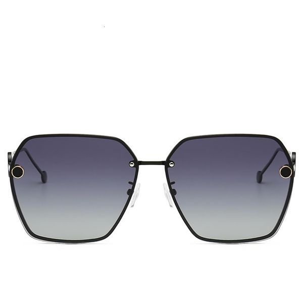 

0114 sunglasses luxury women designer fashion oval summer style mixed color frame uv protection lens come with case204l, White;black