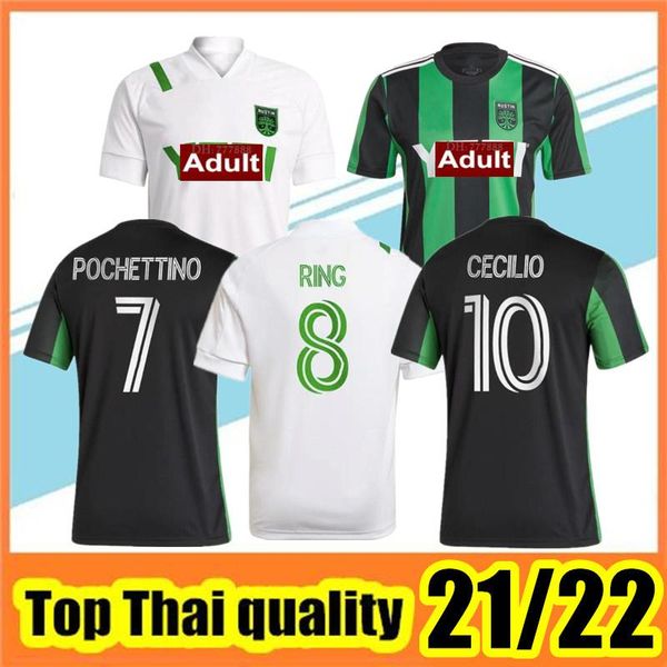 

college wear 2021 austin fc soccer jerseys nouveau inaugural mls 21 22 home black away blanc dario conca kleber xavier baez personnaliser ch