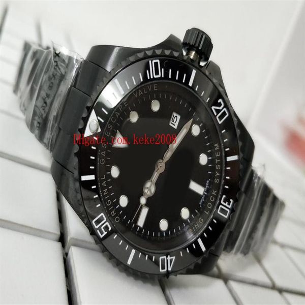 

wristwatches 44mm sea-dweller 116660 ceramic bezel black pvd case asia 2813 movement mechanical automatic mens watch 2836, Slivery;brown