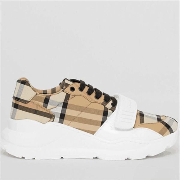 

men designer striped shoe vintage sneakers leather chunky sneaker women season shades lace-up trainers platform casual shoes with box238n