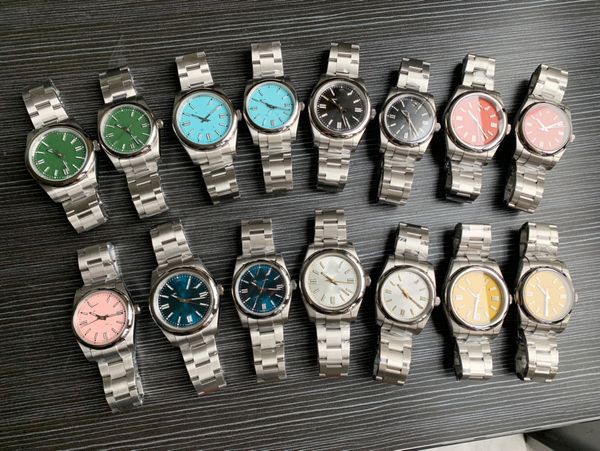 

fashion mechanical elegant ladies watch 41/31mm stainless steel strap sapphire crystal oyster perpetual watches luxury watch sports, Slivery;brown