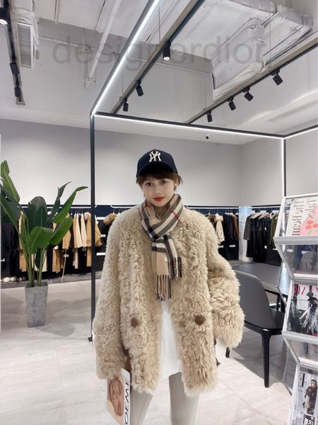 

women's jackets designer 2021 winter new tuscan fur integrated leather wool temperament luxurious long sleeve coat women rqae, Black;brown