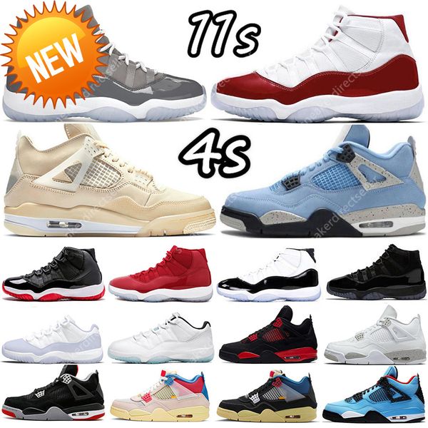 

outdoor boots 2022 sail 4 4s mens basketball shoes sneakers 11 11s cherry cool grey concord gamma university blue fire red oreo bred black c