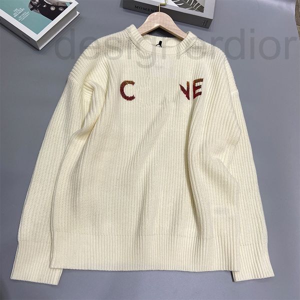 

women's sweaters designer high version round neck tapered sequin knitted long sleeve 2022 new product loose and versatile medium gne6, White;black