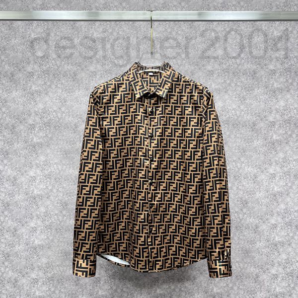 

men's casual shirts designer ins fashion brand long sleeved shirt men's women's 2022 spring autumn new double ff letter over, White;black